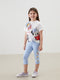 Minnie Mouse Print Girl’S Leggings And T-Shirt Set (2 Pcs)